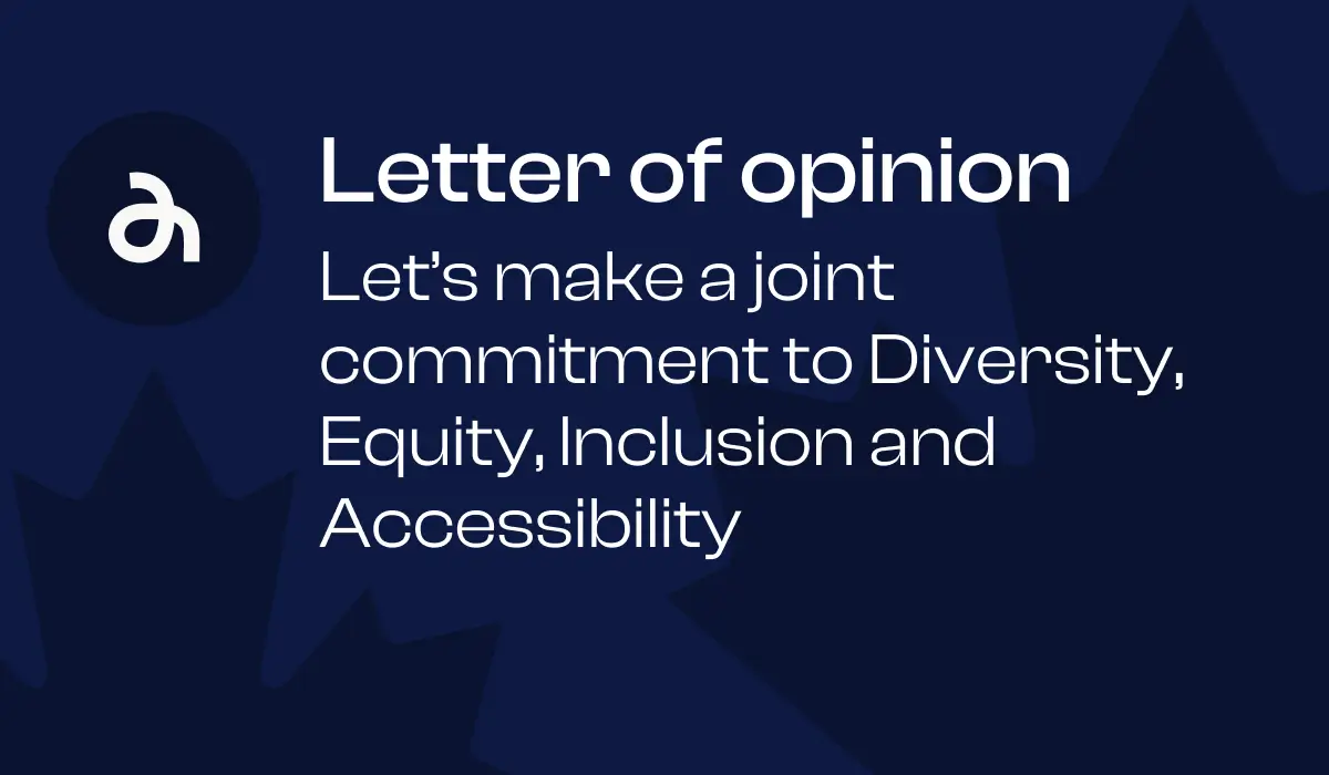 Letter of opinion. Visual of maple leaves illustrations